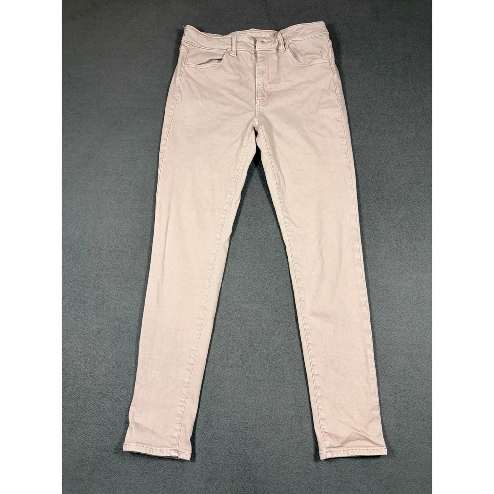 American Eagle Hi-Rise Jegging Womens 8 Pink Super Stretch X Solid Skinny